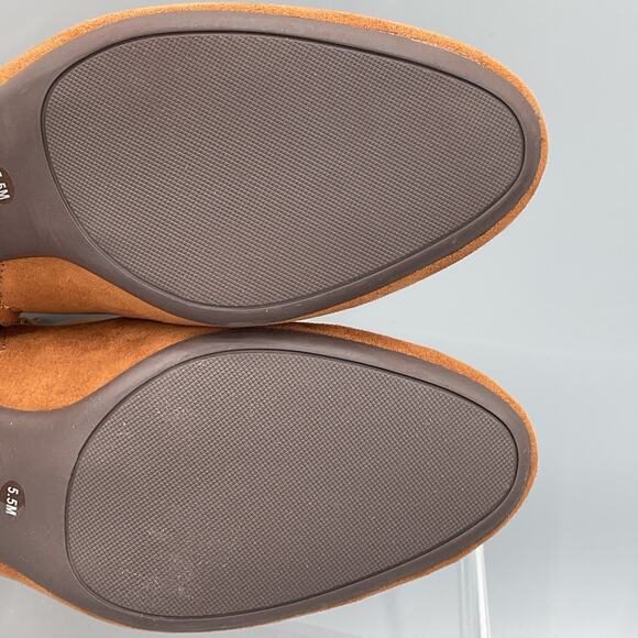 NEW Alfani Women’s PAAM Faux Leather Sleek Booties Brown Size 5.5M - Picture 10 of 10